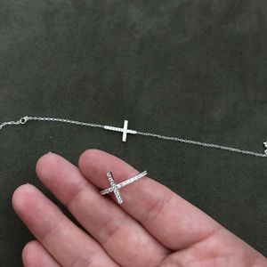 Cross bracelet & ring